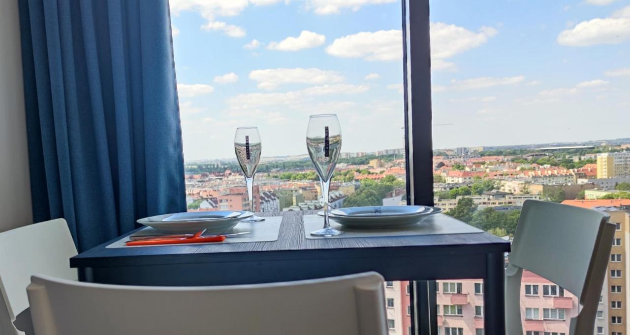 Апартаменти Aleda Tower, 14 Floor, Balkon Щецин Екстер'єр фото