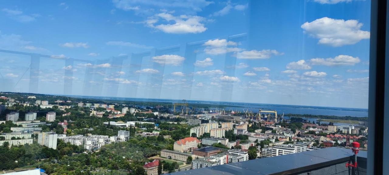 Апартаменти Aleda Tower, 14 Floor, Balkon Щецин Екстер'єр фото