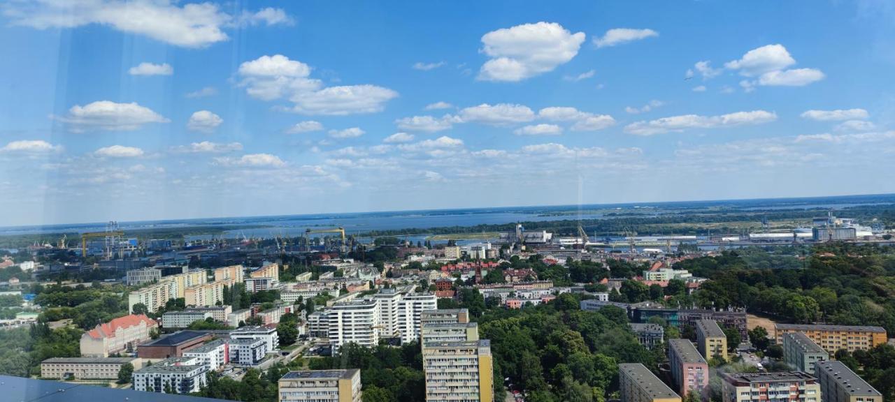Апартаменти Aleda Tower, 14 Floor, Balkon Щецин Екстер'єр фото