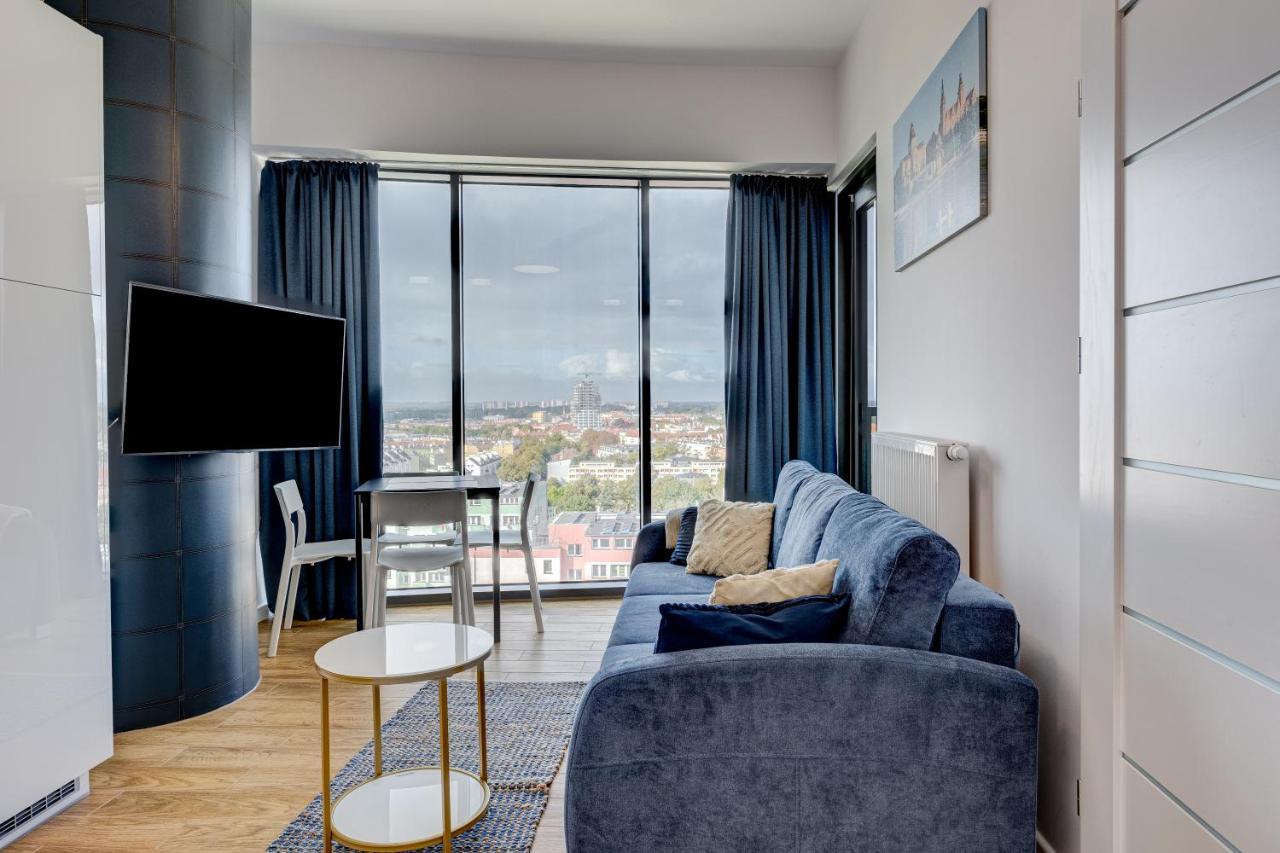 Апартаменти Aleda Tower, 14 Floor, Balkon Щецин Екстер'єр фото