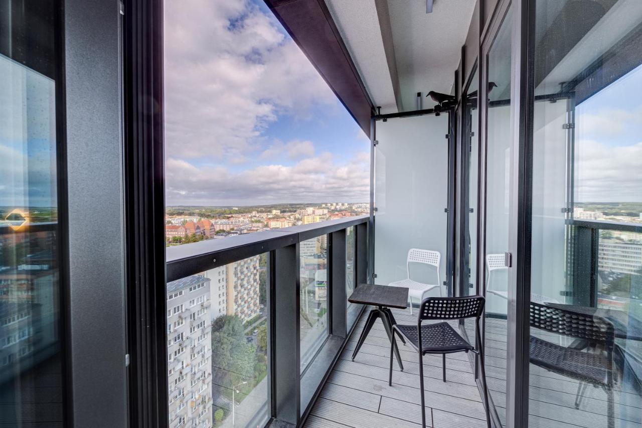 Апартаменти Aleda Tower, 14 Floor, Balkon Щецин Екстер'єр фото